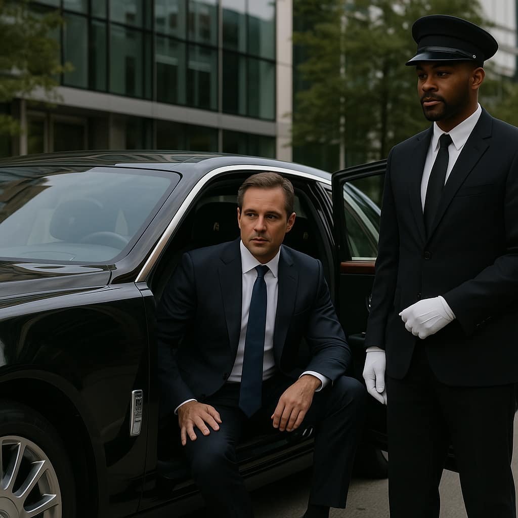 Professional Chauffeur services escorting VIP